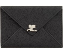 Black Envelope Leather Card Holder