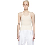 Off-White Rib Knit Tank Top