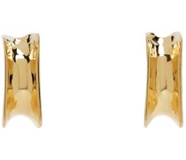 Gold Glaçon Hoop Earrings