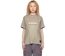 Taupe Embroidered T-Shirt