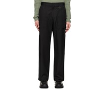 Black Big Pocket Cargo Pants