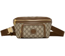 Beige GG Supreme Pouch