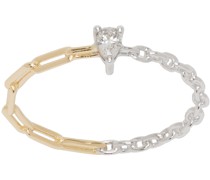 Gold & White Gold Solitaire Ring
