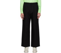 Black Relaxed-Fit Trousers