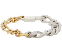 Gold & Silver Curb Chain Bracelet