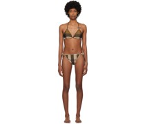 Brown Check Bikini