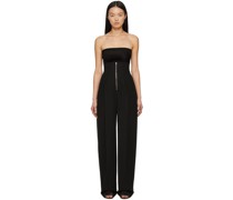 Black High Waist Darted Trousers