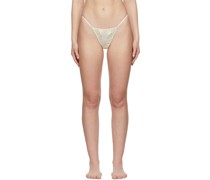 SSENSE Exclusive Off-White Butterfly Thong