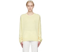 Off-White Cashmere Off-Gauge Boxy Sweater