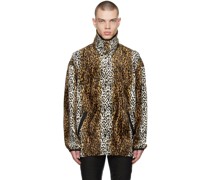 Brown Reversible Faux-Fur Jacket