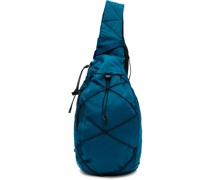 Blue Nylon B Crossbody Bag