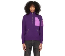 Purple Half-Zip Sweater