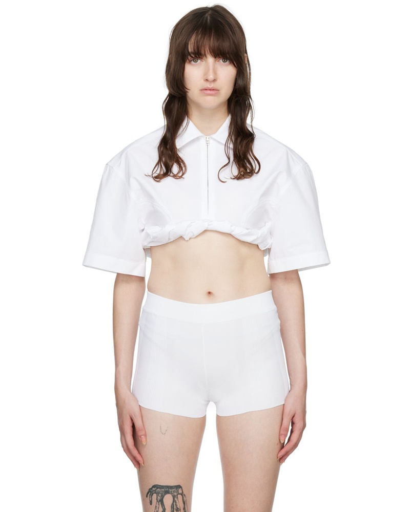 Jacquemus Damen White Le Papier 'La Chemise Silpa' Shirt