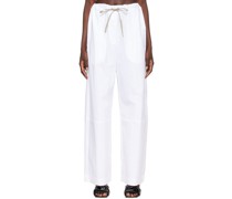 White Enzo Trousers