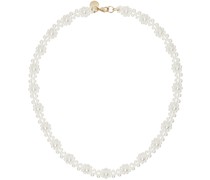 White Classic Daisy Chain Necklace