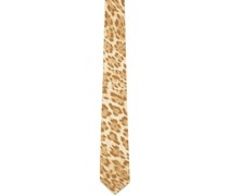 Tan Leopard Tie