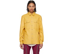 Yellow Outershirt Leather Jacket
