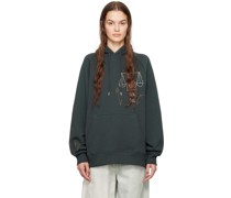 Gray Basquiat Edition Racing Peso Neto Hoodie