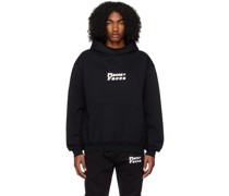 Black Printed Hoodie