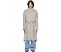 Gray & White Houndstooth Coat