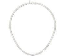 Silver Mini Curb Chain Necklace