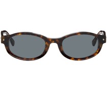 SSENSE Exclusive Brown Rollercoaster Sunglasses
