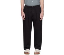 Black Pleated Trousers