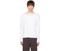 White Layered Long Sleeve T-Shirt