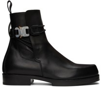 Black Low Buckle Boots