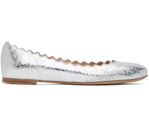 Silver Lauren Ballerina Flats