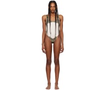 Green & Off-White 'The Cartouche' Swimsuit