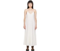 Off-White V-Neck Maxi Dress