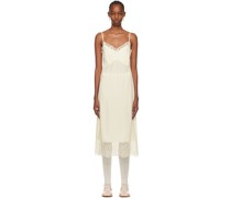 Off-White Slip Midi Dress