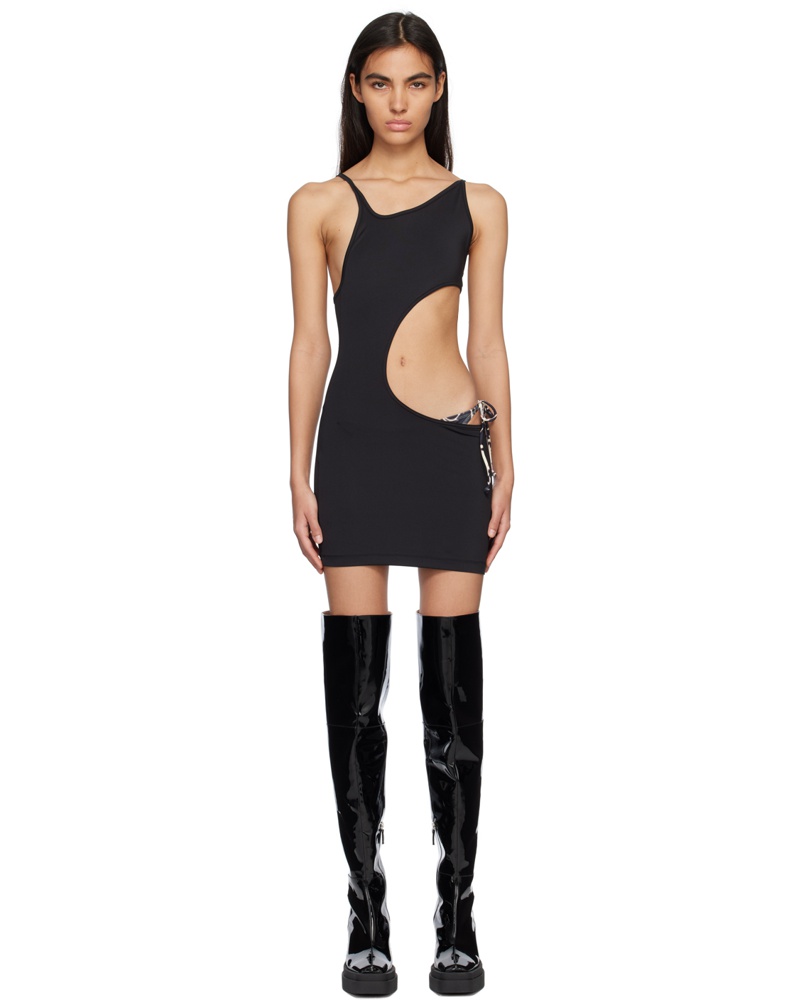 lesugiatelier Damen Black Cutout Minidress lesugiatelier Damen Black Cutout Minidress
