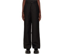 SSENSE Exclusive Black Normal Trousers