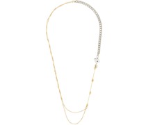 Silver & Gold Materialmix Met Necklace