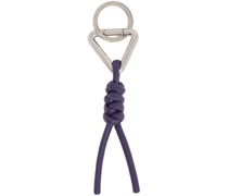 Purple Lambskin Keychain