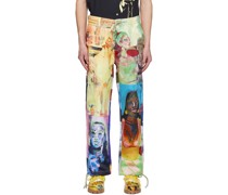 Multicolor 'Breathing Life Into The Inanimate' Cargo Pants
