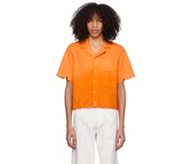 Orange Patch Pocket Shirt