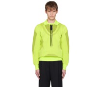 Green Lace-Up Polo