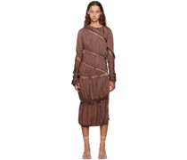 SSENSE Exclusive Brown Puzzle Maxi Dress