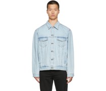 Blue Denim Oversize Trucker Jacket