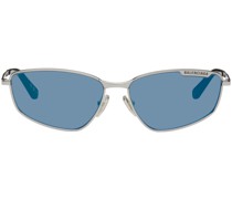 Silver Cat-Eye Sunglasses