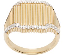 Gold Princesse Rayures Ring