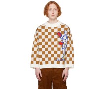 Brown & White Boxing Sweater
