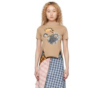 Tan Split T-Shirt