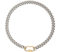 Silver & Gold Cuban Link Necklace