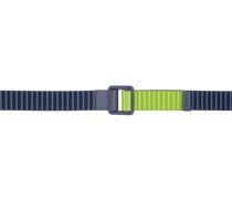 Green & Gray Pleats Reversible Belt