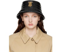 Black Monogram Bucket Hat