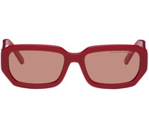 Red Rectangular Sunglasses